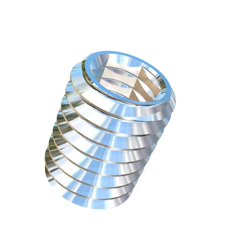 Allied Titanium Knife Thread Insert, 1/4"-20 Int Thrd Sz, 1/2 in L, Titanium 0077595